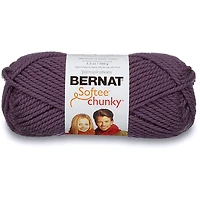 Fil softee chunky  #6 - 100gr - mauve fonce