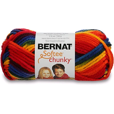 Fil softee chunky  #6 - 100gr - ombré cour ecole
