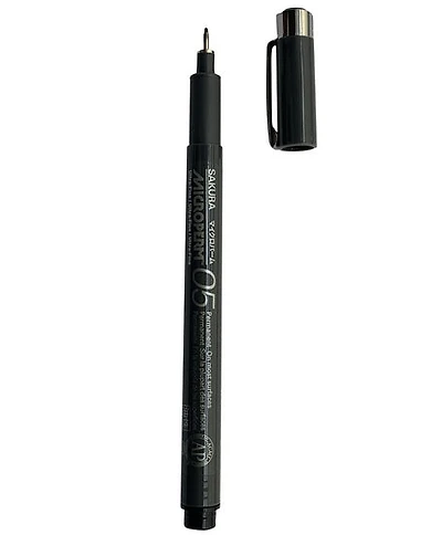 Marker microperm 0.45mm black