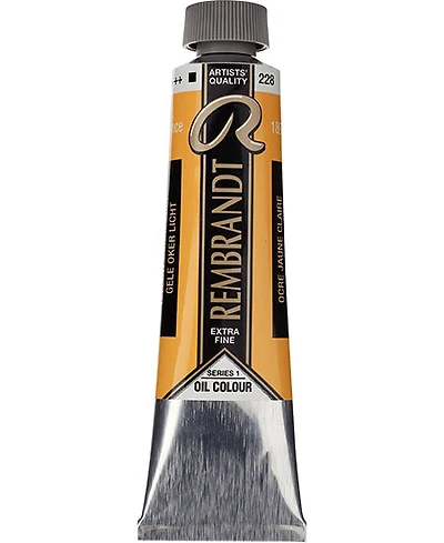 Huile rembrandt  jaune ocre clair - 40ml série 1