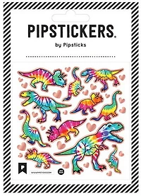 Autocollants T-Rex tie-dye