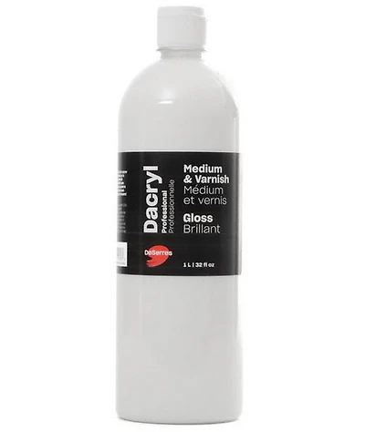 Médium et vernis acrylique - brillant - 32oz