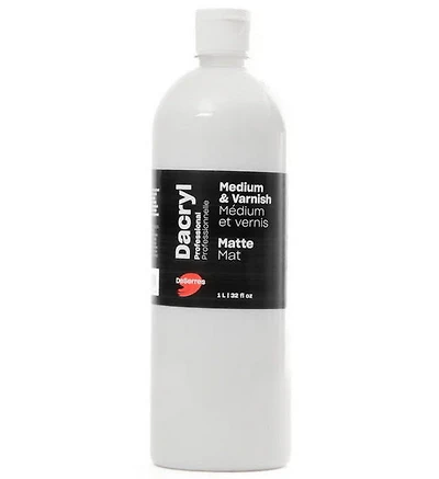 Médium et vernis acrylique - mat - 32oz
