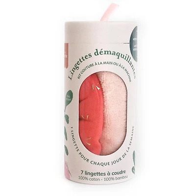 Ens. 7 lingettes démaquillantes à coudre