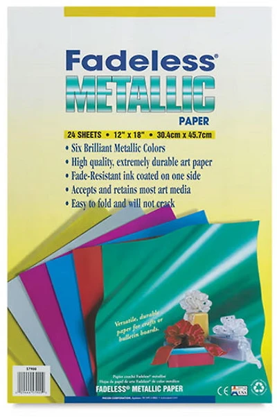 Metallic paper - 12x18in - colored (24s)