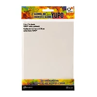 Pqt 10 feuilles papier yupo blanc - 5x7po