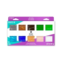 10-Piece Sculpey III Oven-Bake Clay Pack - Natural Colours