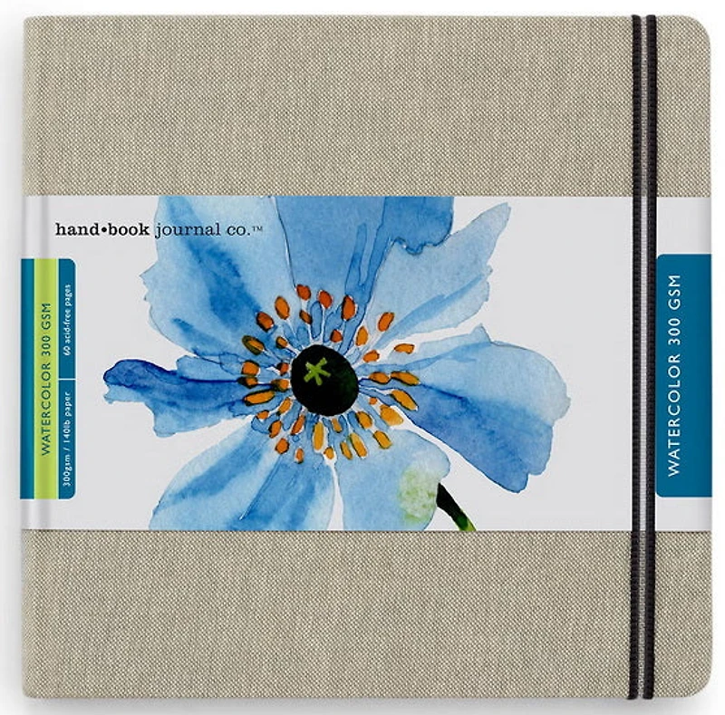 Carnet aquarelle - carré - 8x8po