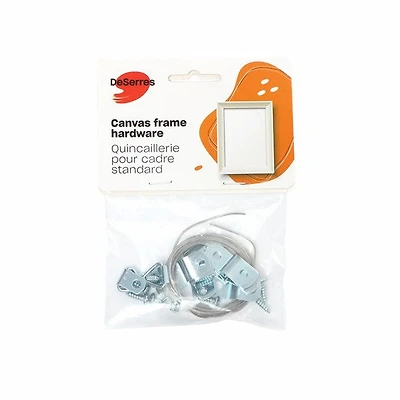 Ens. quincaillerie cadre toile