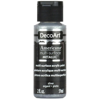 Acrylique americana fini satiné argent metallique- 60ml
