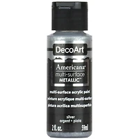 Americana Acrylic  Satin Metallic Silver- 60ml