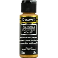 Acrylique  americana fini satiné jaune or metallique- 60ml