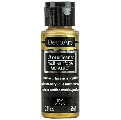 Acrylique  americana fini satiné or metallique- 60ml