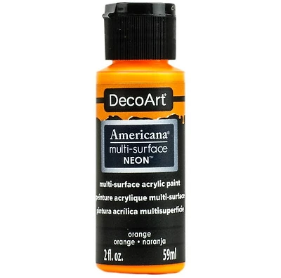 Acrylique  americana fini satiné fluorescent orange- 60ml