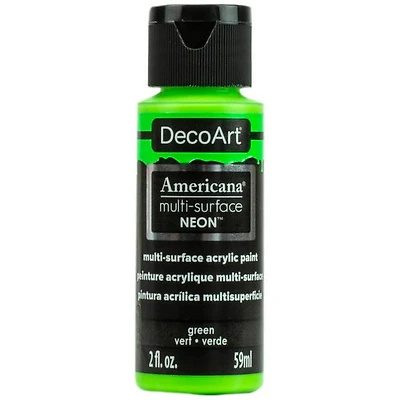 Acrylique americana fini satiné fluorescent vert- 60ml