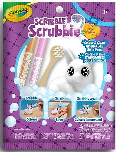 Scribble scrubbie - pets assort.