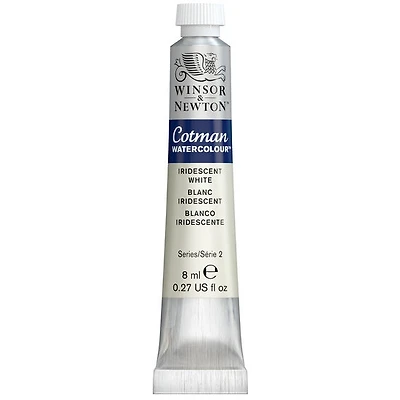 Aquarelle cotman - 8ml - blanc iridescent - s2