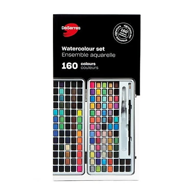 Ensemble aquarelle - 160 demi-godets