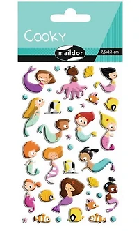 Cooky Puffy Stickers - Mermaids
