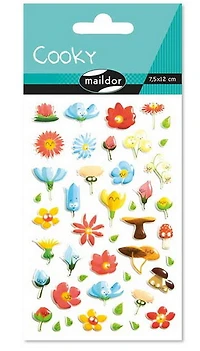 Cooky Puffy Stickers - Flowers