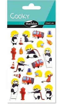 Cooky Puffy Stickers - Firefighters