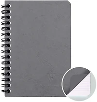 CAHIER AGE BAG - LIGNÉ, RELIURE À SPIRALE, 9,5 X 14 CM Gris