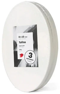 Ens. 3 toiles - ovale - 8 x 12 po 370g/13oz