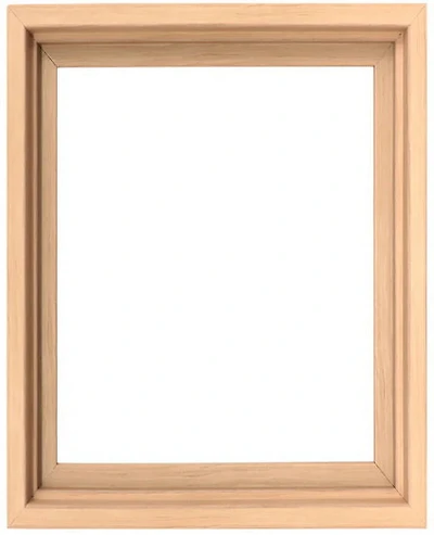 Floating Frame Wood Effect