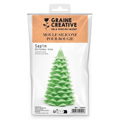 Silicone Candle Mould - Christmas Tree, 9 x 15.2 cm