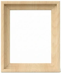 Cadre flottant galerie effet bois