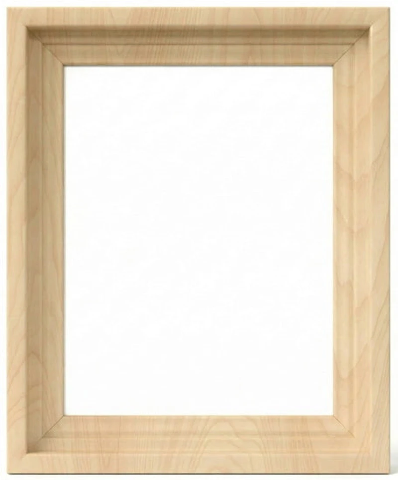 Cadre flottant galerie effet bois - 20x20po