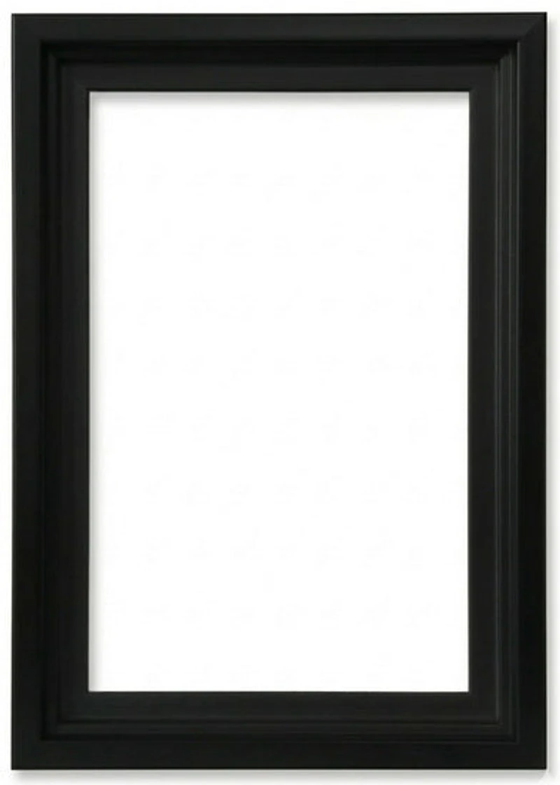 Cadre flottant noir - 5x7po
