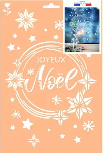 Pochoir a4 joyeux noel