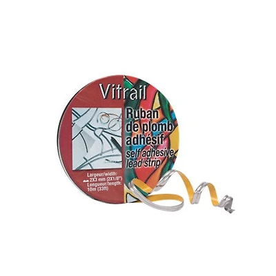 Ruban de plomb adhésif - vitrail - 3mmx10m
