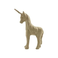 Pièce 3d en papier mâché - licorne