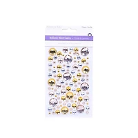 Pierres autocollantes - rondes - dorées