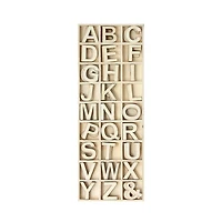 162 Mini lettres - bois