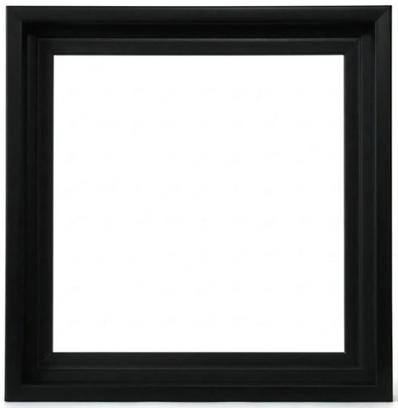 Cadre flottant musée noir - 36x36po