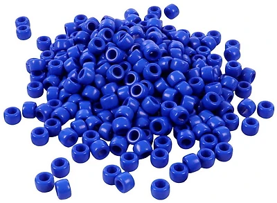 Pqt 300 perles pony bleues marines 9mm