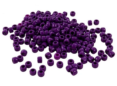 Pqt 300 perles pony mauves 9mm