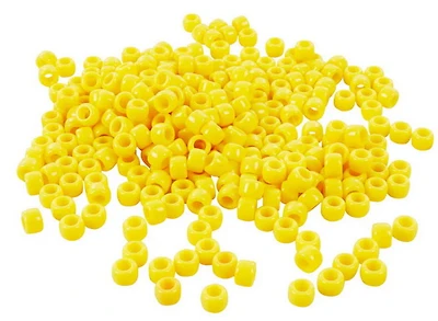 Pack of 300 Yellow Pony Beads 9mm