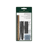 Set of 10 pitt charcoal sticks