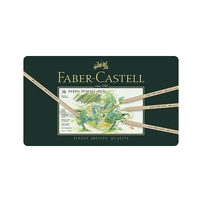 Ens. 36 crayons pastel pitt couleurs assorties