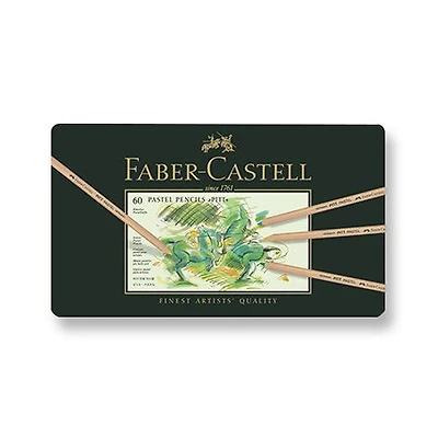 Ens. 60 crayons pastel pitt couleurs assorties