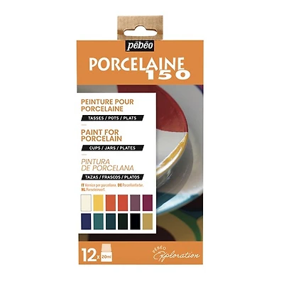 Ens exploration - porcelaine 150 - 12x20ml - coloré