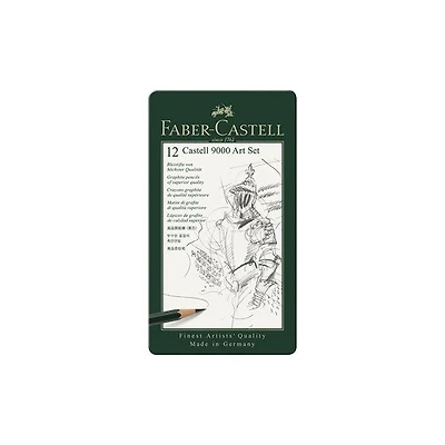 Ens. 12 crayons graphite castell 9000 pour artistes