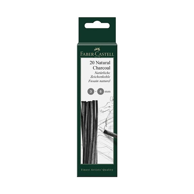 Set of 12 pitt charcoal sticks 3-6mm black
