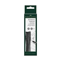 Set of 12 pitt charcoal sticks 3-6mm black