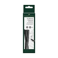 Set of 12 pitt charcoal sticks 5-8mm black