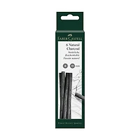 Set of 12 pitt charcoal sticks 6-11mm black